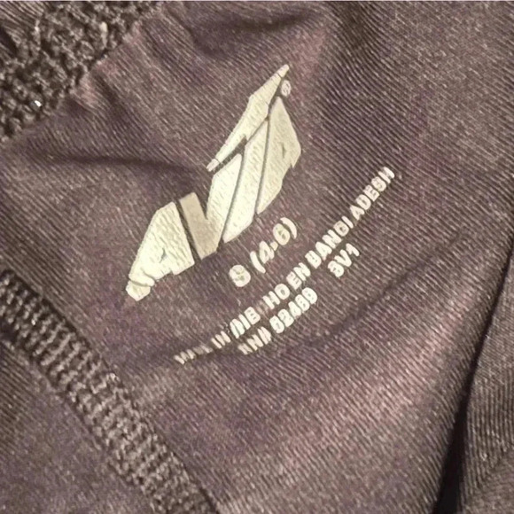 Avia Women's Athletic Shorts - Black with Multicolor Pattern - Picture 3 of 3